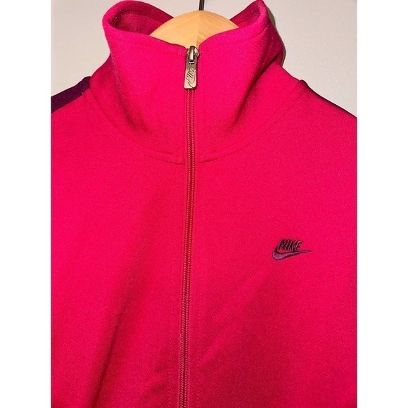 Nike Jacket Womens S Pink & Black Dri-Fit Full Zip Long Sleev - Picture 2 of 4